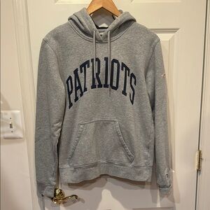 Champion Gray Patriots Hoodie, size Small